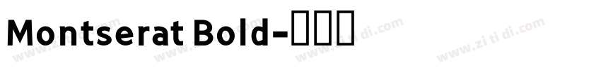 Montserat Bold字体转换